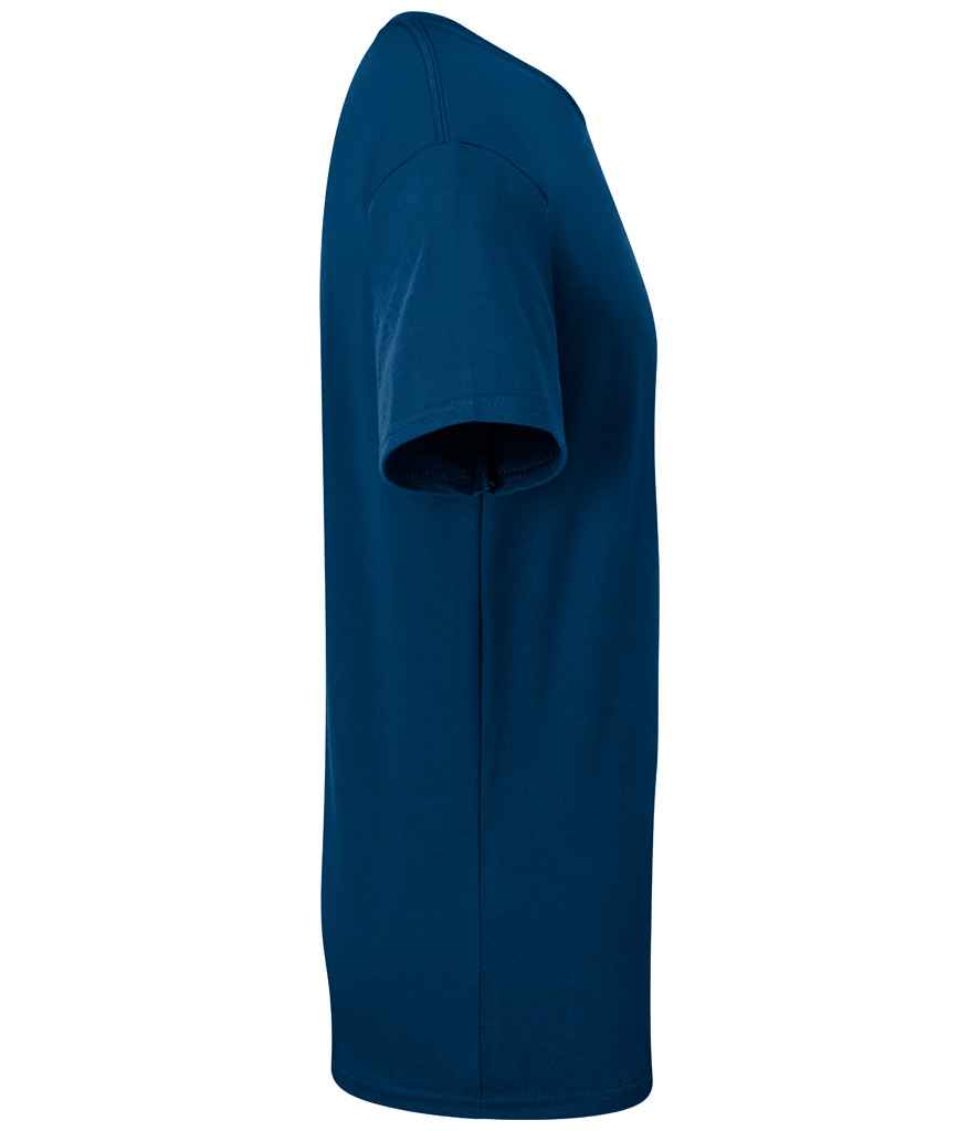 Fruit of the Loom SS620B Mountain Blue Left -  Ready to be Embroidered and Printed by Custard Workwear - Cheap Personalised and Customised Workwear in Nottinghamshire, Derbyshire and Leicestershire
