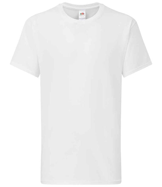 Fruit of the Loom SS620B White Front -  Ready to be Embroidered and Printed by Custard Workwear - Cheap Personalised and Customised Workwear in Nottinghamshire, Derbyshire and Leicestershire