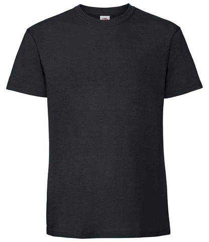 Fruit of the Loom SS620 Black Front -  Ready to be Embroidered and Printed by Custard Workwear - Cheap Personalised and Customised Workwear in Nottinghamshire, Derbyshire and Leicestershire