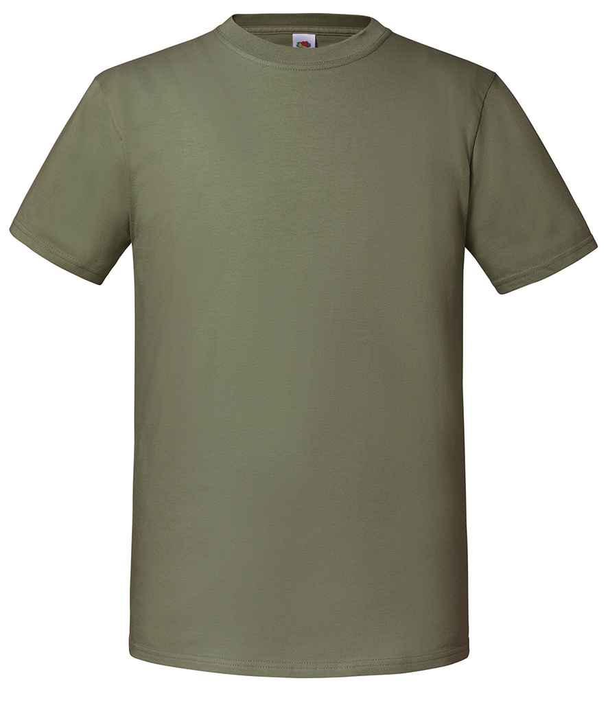 Fruit of the Loom SS620 Classic Olive Front -  Ready to be Embroidered and Printed by Custard Workwear - Cheap Personalised and Customised Workwear in Nottinghamshire, Derbyshire and Leicestershire