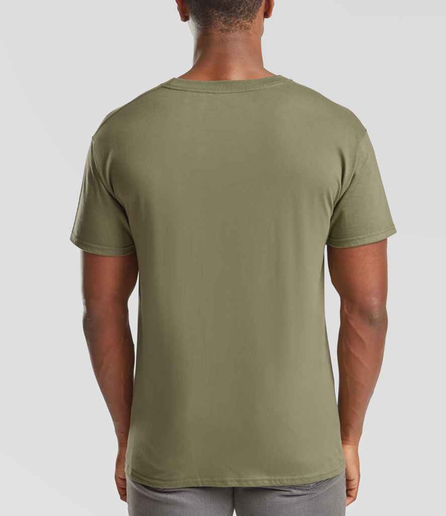 Fruit of the Loom SS620 Classic Olive Model -  Ready to be Embroidered and Printed by Custard Workwear - Cheap Personalised and Customised Workwear in Nottinghamshire, Derbyshire and Leicestershire