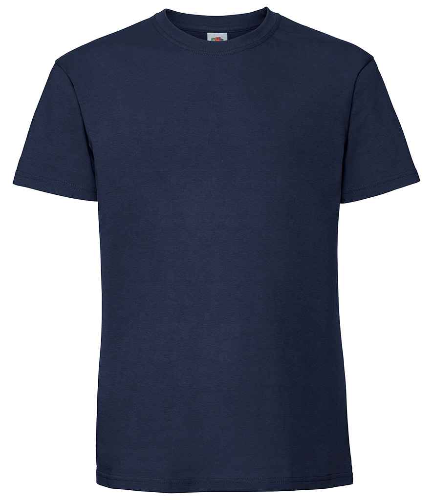 Fruit of the Loom SS620 Deep Navy Front -  Ready to be Embroidered and Printed by Custard Workwear - Cheap Personalised and Customised Workwear in Nottinghamshire, Derbyshire and Leicestershire