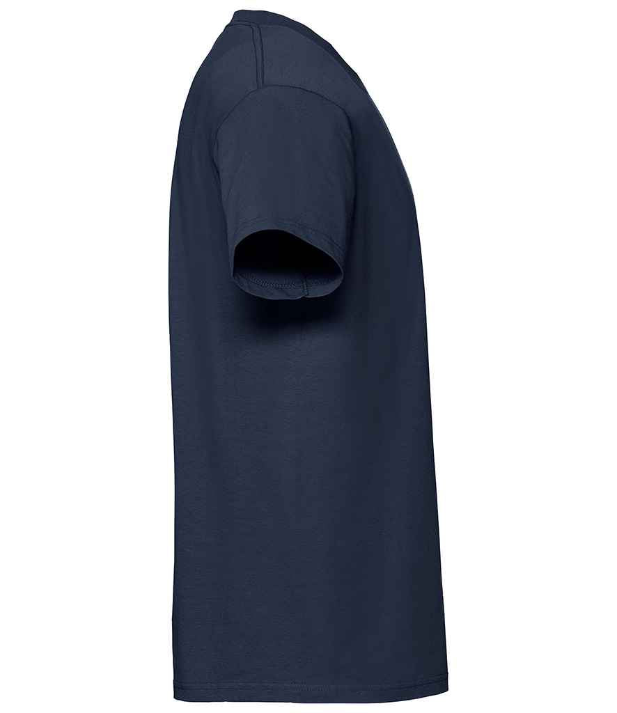 Fruit of the Loom SS620 Deep Navy Right -  Ready to be Embroidered and Printed by Custard Workwear - Cheap Personalised and Customised Workwear in Nottinghamshire, Derbyshire and Leicestershire