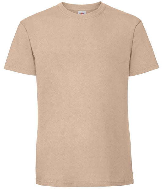 Fruit of the Loom SS620 Desert Sand Front -  Ready to be Embroidered and Printed by Custard Workwear - Cheap Personalised and Customised Workwear in Nottinghamshire, Derbyshire and Leicestershire