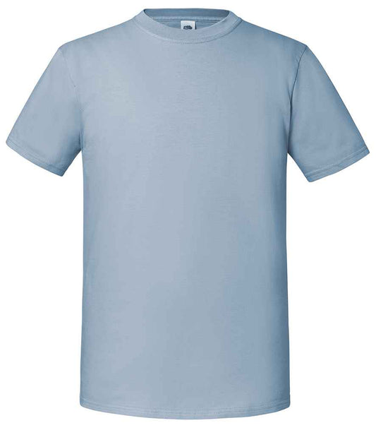 Fruit of the Loom SS620 Mineral Blue Front -  Ready to be Embroidered and Printed by Custard Workwear - Cheap Personalised and Customised Workwear in Nottinghamshire, Derbyshire and Leicestershire