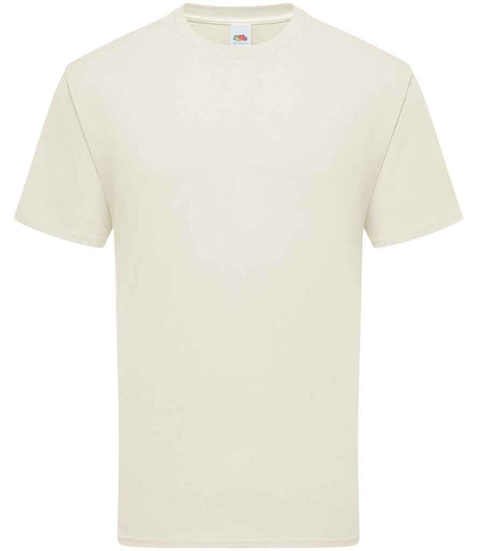 Fruit of the Loom SS620 Natural Front -  Ready to be Embroidered and Printed by Custard Workwear - Cheap Personalised and Customised Workwear in Nottinghamshire, Derbyshire and Leicestershire