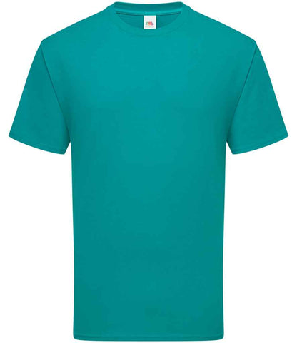 Fruit of the Loom SS620 Ocean Teal Front -  Ready to be Embroidered and Printed by Custard Workwear - Cheap Personalised and Customised Workwear in Nottinghamshire, Derbyshire and Leicestershire