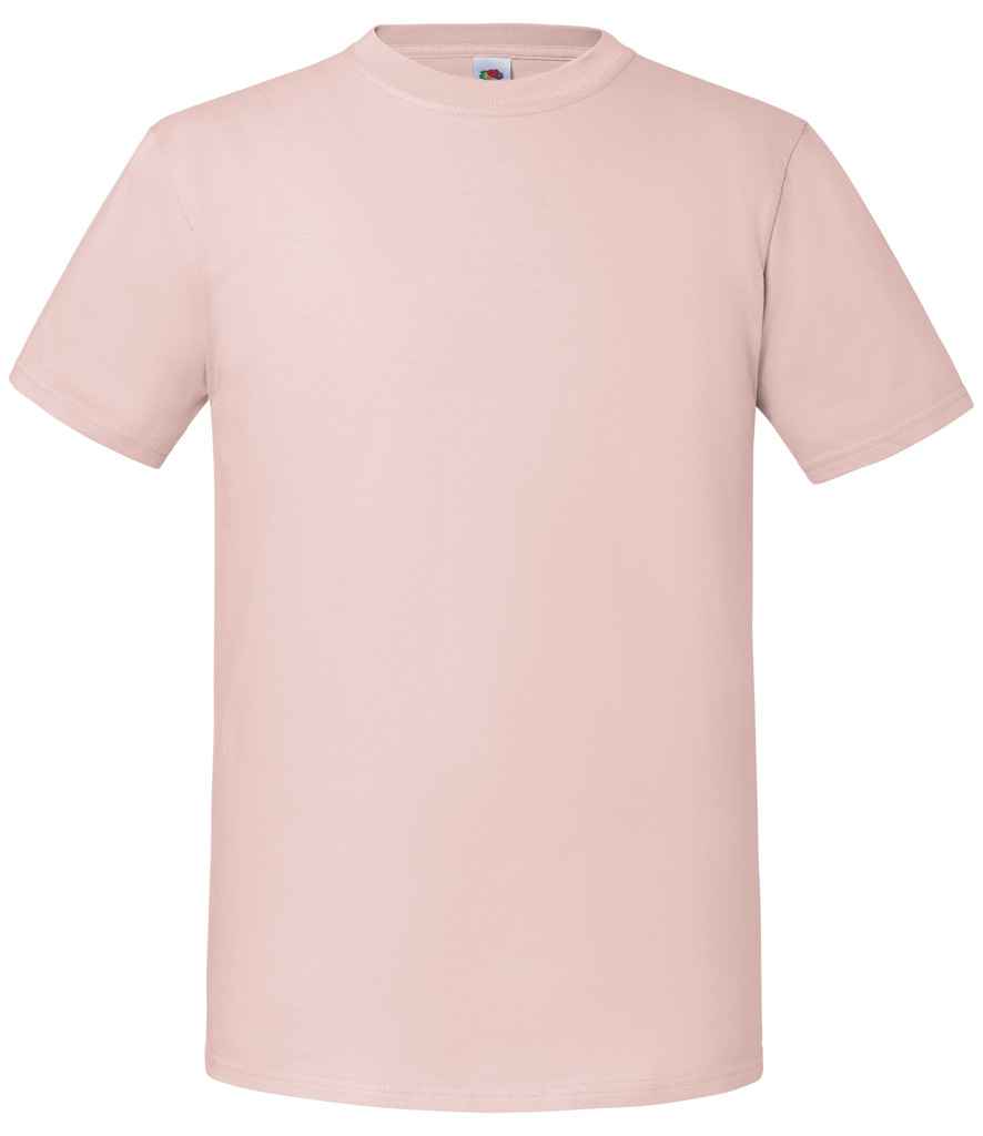 Fruit of the Loom SS620 Powder Rose Front -  Ready to be Embroidered and Printed by Custard Workwear - Cheap Personalised and Customised Workwear in Nottinghamshire, Derbyshire and Leicestershire
