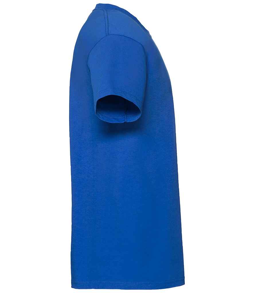 Fruit of the Loom SS620 Royal Blue Right -  Ready to be Embroidered and Printed by Custard Workwear - Cheap Personalised and Customised Workwear in Nottinghamshire, Derbyshire and Leicestershire