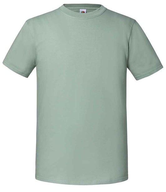 Fruit of the Loom SS620 Sage Front -  Ready to be Embroidered and Printed by Custard Workwear - Cheap Personalised and Customised Workwear in Nottinghamshire, Derbyshire and Leicestershire