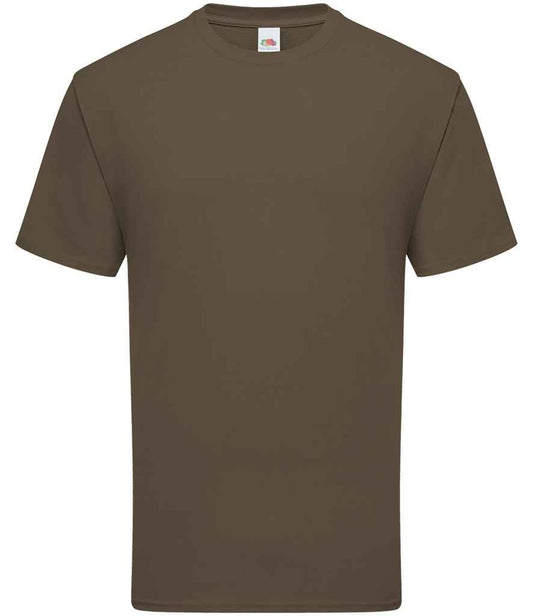 Fruit of the Loom SS620 Truffle Front -  Ready to be Embroidered and Printed by Custard Workwear - Cheap Personalised and Customised Workwear in Nottinghamshire, Derbyshire and Leicestershire