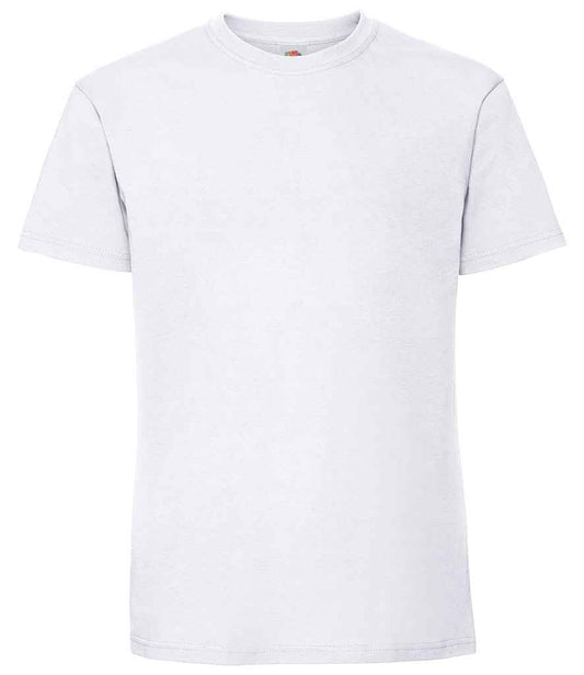 Fruit of the Loom SS620 White Front -  Ready to be Embroidered and Printed by Custard Workwear - Cheap Personalised and Customised Workwear in Nottinghamshire, Derbyshire and Leicestershire