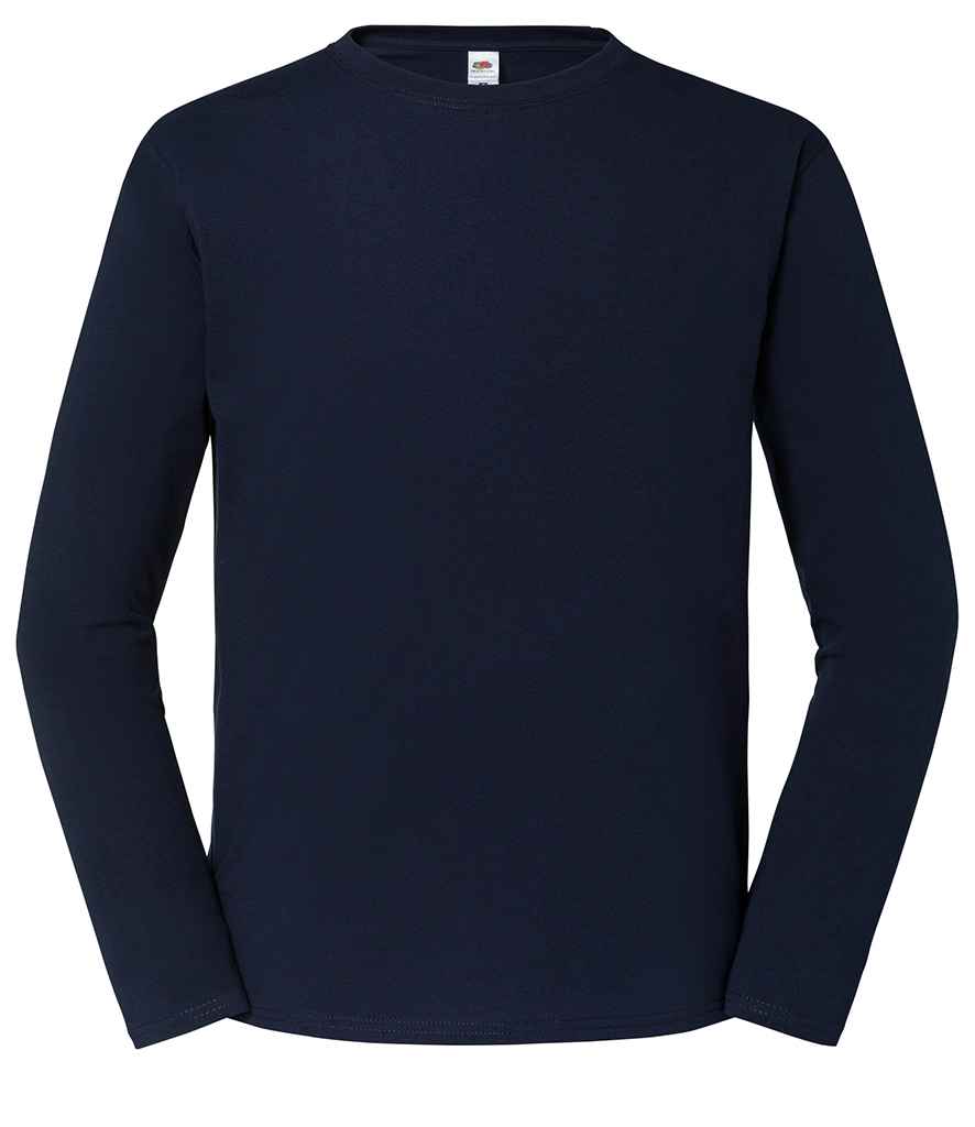 Fruit of the Loom SS624 Deep Navy Front -  Ready to be Embroidered and Printed by Custard Workwear - Cheap Personalised and Customised Workwear in Nottinghamshire, Derbyshire and Leicestershire