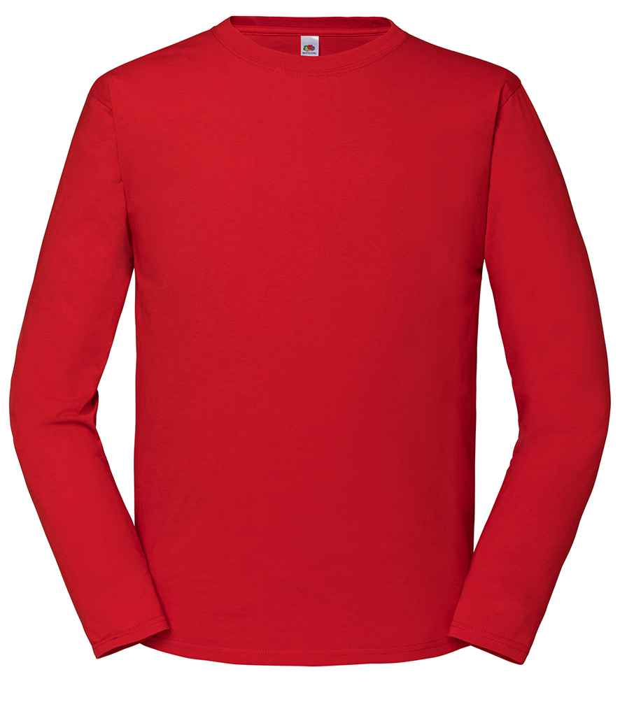 Fruit of the Loom SS624 Red Front -  Ready to be Embroidered and Printed by Custard Workwear - Cheap Personalised and Customised Workwear in Nottinghamshire, Derbyshire and Leicestershire