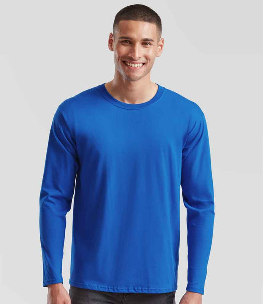 Fruit of the Loom SS624 Royal Blue Model -  Ready to be Embroidered and Printed by Custard Workwear - Cheap Personalised and Customised Workwear in Nottinghamshire, Derbyshire and Leicestershire