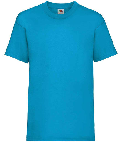 Fruit of the Loom SS6B Azure Front -  Ready to be Printed by Custard Workwear - Cheap Personalised and Customised Workwear in Nottinghamshire, Derbyshire and Leicestershire