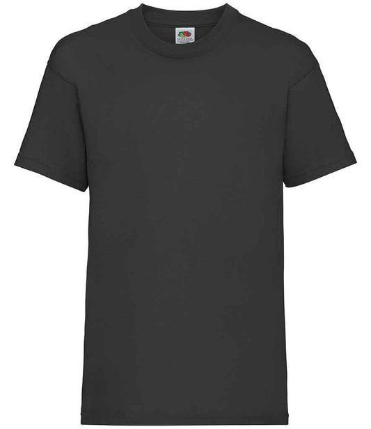 Fruit of the Loom SS6B Black Front -  Ready to be Printed by Custard Workwear - Cheap Personalised and Customised Workwear in Nottinghamshire, Derbyshire and Leicestershire