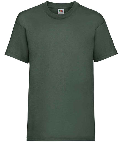 Fruit of the Loom SS6B Bottle Green Front -  Ready to be Printed by Custard Workwear - Cheap Personalised and Customised Workwear in Nottinghamshire, Derbyshire and Leicestershire