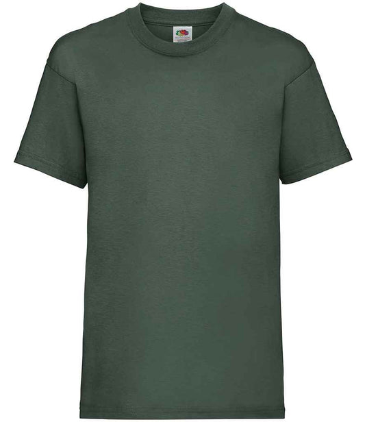 Fruit of the Loom SS6B Bottle Green Front -  Ready to be Printed by Custard Workwear - Cheap Personalised and Customised Workwear in Nottinghamshire, Derbyshire and Leicestershire