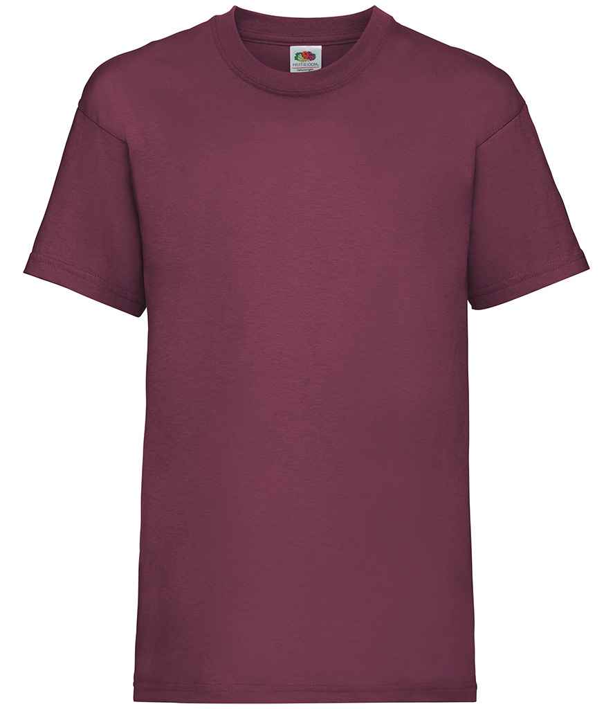 Fruit of the Loom SS6B Burgundy Front -  Ready to be Printed by Custard Workwear - Cheap Personalised and Customised Workwear in Nottinghamshire, Derbyshire and Leicestershire