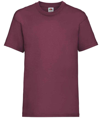 Fruit of the Loom SS6B Burgundy Front -  Ready to be Printed by Custard Workwear - Cheap Personalised and Customised Workwear in Nottinghamshire, Derbyshire and Leicestershire