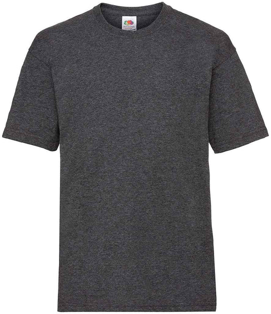 Fruit of the Loom SS6B Dark Heather Front -  Ready to be Printed by Custard Workwear - Cheap Personalised and Customised Workwear in Nottinghamshire, Derbyshire and Leicestershire