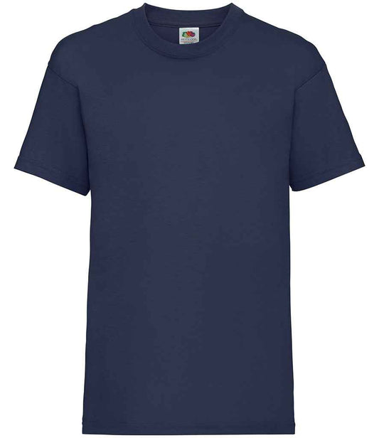 Fruit of the Loom SS6B Deep Navy Front -  Ready to be Printed by Custard Workwear - Cheap Personalised and Customised Workwear in Nottinghamshire, Derbyshire and Leicestershire