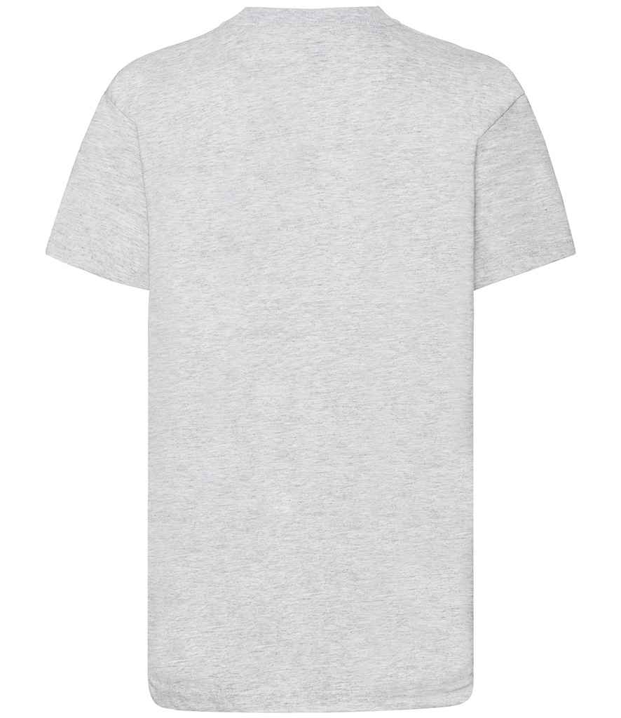 Fruit of the Loom SS6B Heather Grey Back -  Ready to be Printed by Custard Workwear - Cheap Personalised and Customised Workwear in Nottinghamshire, Derbyshire and Leicestershire