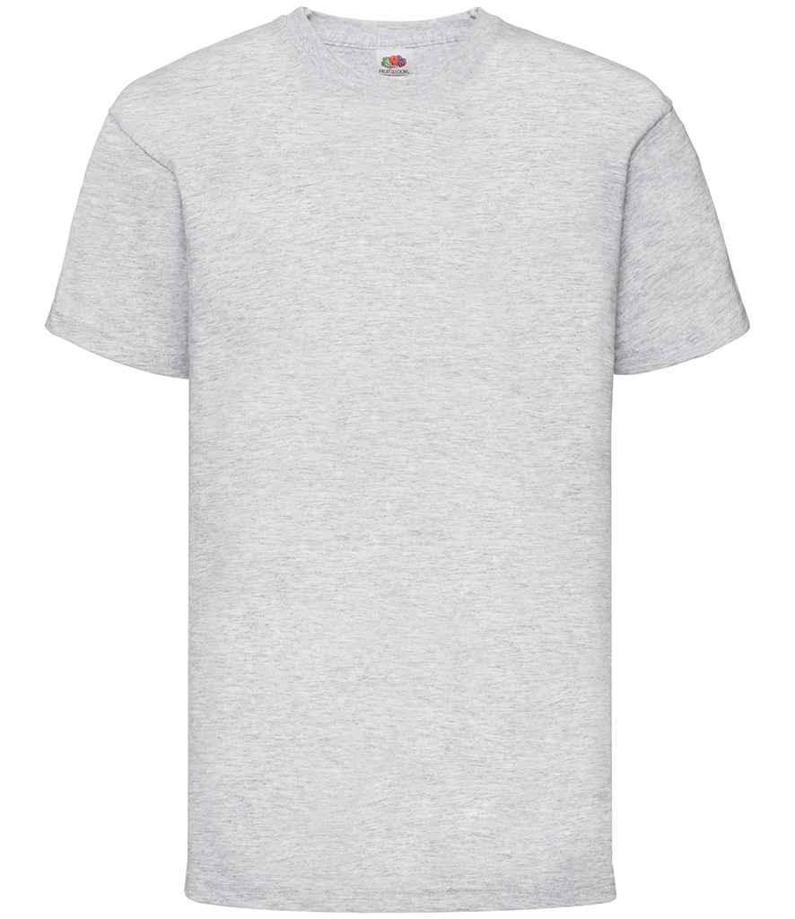 Fruit of the Loom SS6B Heather Grey Front -  Ready to be Printed by Custard Workwear - Cheap Personalised and Customised Workwear in Nottinghamshire, Derbyshire and Leicestershire
