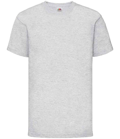 Fruit of the Loom SS6B Heather Grey Front -  Ready to be Printed by Custard Workwear - Cheap Personalised and Customised Workwear in Nottinghamshire, Derbyshire and Leicestershire
