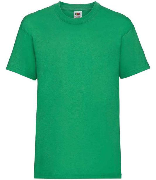 Fruit of the Loom SS6B Kelly Green Front -  Ready to be Printed by Custard Workwear - Cheap Personalised and Customised Workwear in Nottinghamshire, Derbyshire and Leicestershire