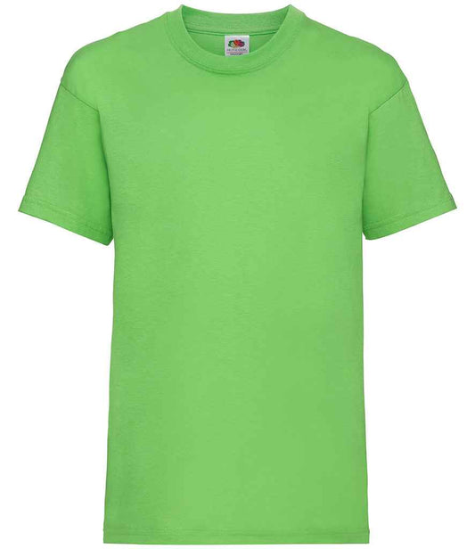 Fruit of the Loom SS6B Lime Green Front -  Ready to be Printed by Custard Workwear - Cheap Personalised and Customised Workwear in Nottinghamshire, Derbyshire and Leicestershire