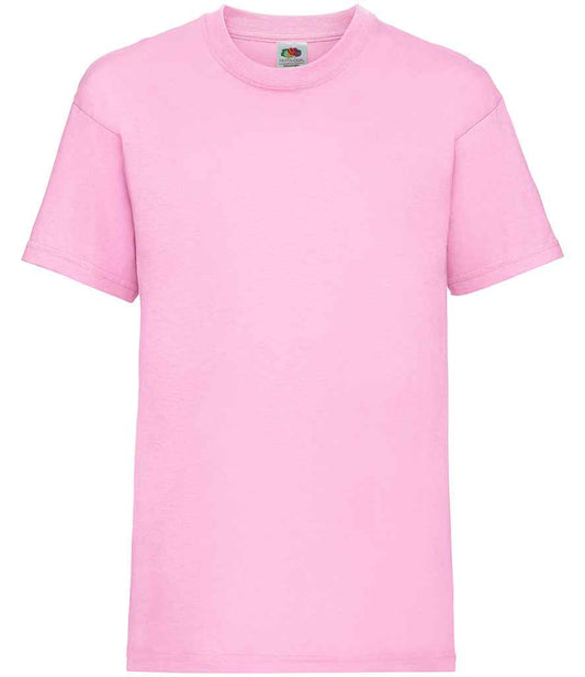 Fruit of the Loom SS6B Light Pink Front -  Ready to be Printed by Custard Workwear - Cheap Personalised and Customised Workwear in Nottinghamshire, Derbyshire and Leicestershire