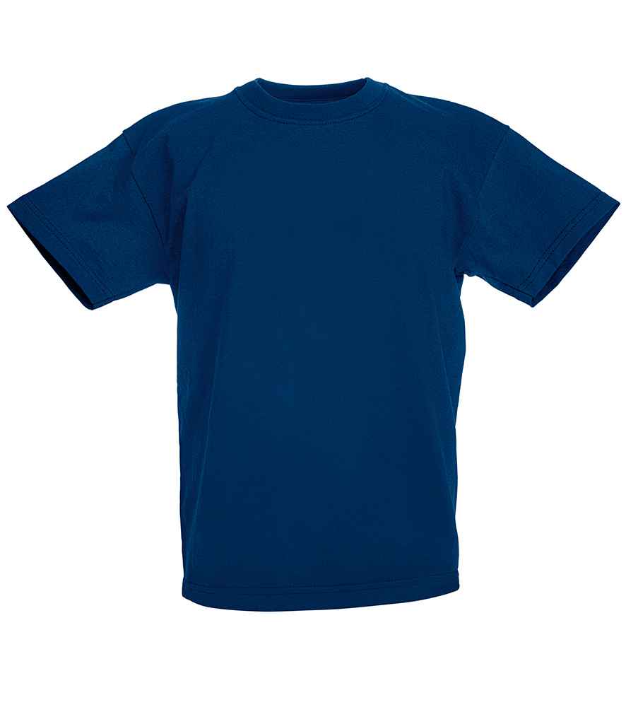 Fruit of the Loom SS6B Navy Front -  Ready to be Printed by Custard Workwear - Cheap Personalised and Customised Workwear in Nottinghamshire, Derbyshire and Leicestershire