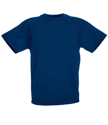 Fruit of the Loom SS6B Navy Front -  Ready to be Printed by Custard Workwear - Cheap Personalised and Customised Workwear in Nottinghamshire, Derbyshire and Leicestershire