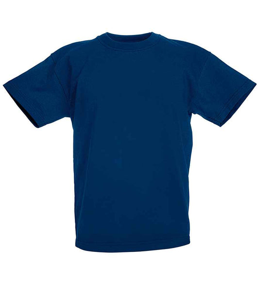 Fruit of the Loom SS6B Navy Front -  Ready to be Printed by Custard Workwear - Cheap Personalised and Customised Workwear in Nottinghamshire, Derbyshire and Leicestershire