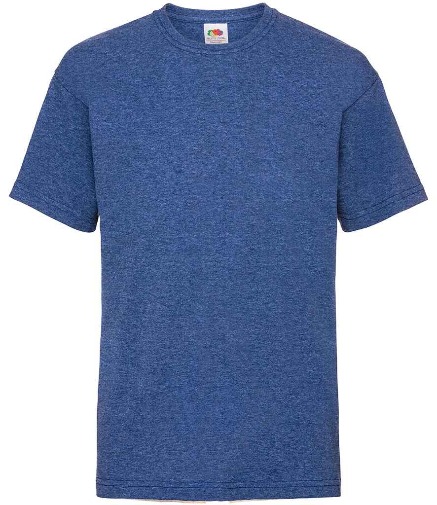 Fruit of the Loom SS6B Heather Royal Front -  Ready to be Printed by Custard Workwear - Cheap Personalised and Customised Workwear in Nottinghamshire, Derbyshire and Leicestershire
