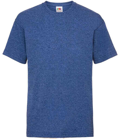 Fruit of the Loom SS6B Heather Royal Front -  Ready to be Printed by Custard Workwear - Cheap Personalised and Customised Workwear in Nottinghamshire, Derbyshire and Leicestershire