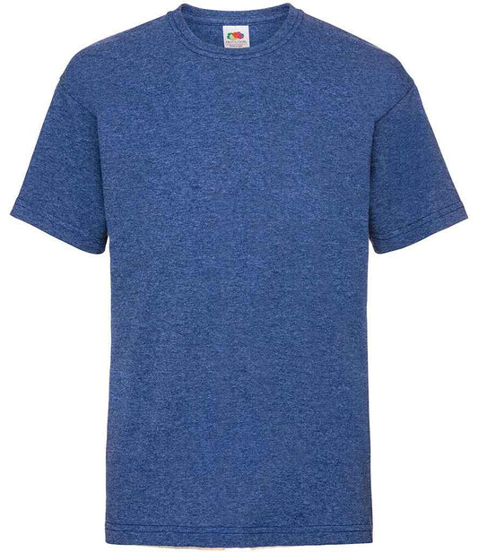 Fruit of the Loom SS6B Heather Royal Front -  Ready to be Printed by Custard Workwear - Cheap Personalised and Customised Workwear in Nottinghamshire, Derbyshire and Leicestershire