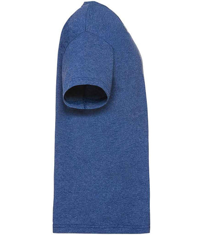 Fruit of the Loom SS6B Heather Royal Right -  Ready to be Printed by Custard Workwear - Cheap Personalised and Customised Workwear in Nottinghamshire, Derbyshire and Leicestershire