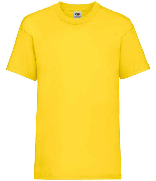 Fruit of the Loom SS6B Yellow Front -  Ready to be Printed by Custard Workwear - Cheap Personalised and Customised Workwear in Nottinghamshire, Derbyshire and Leicestershire