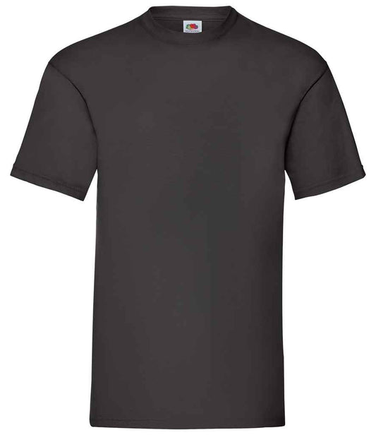 Fruit of the Loom SS6 Black Front -  Ready to be Printed by Custard Workwear - Cheap Personalised and Customised Workwear in Nottinghamshire, Derbyshire and Leicestershire