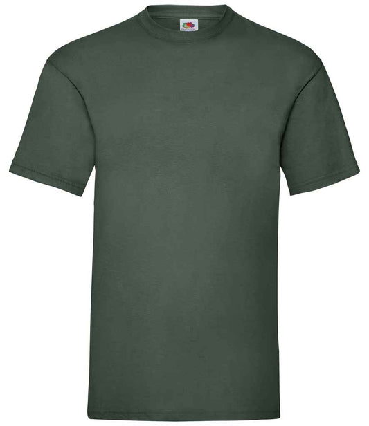 Fruit of the Loom SS6 Bottle Green Front -  Ready to be Printed by Custard Workwear - Cheap Personalised and Customised Workwear in Nottinghamshire, Derbyshire and Leicestershire