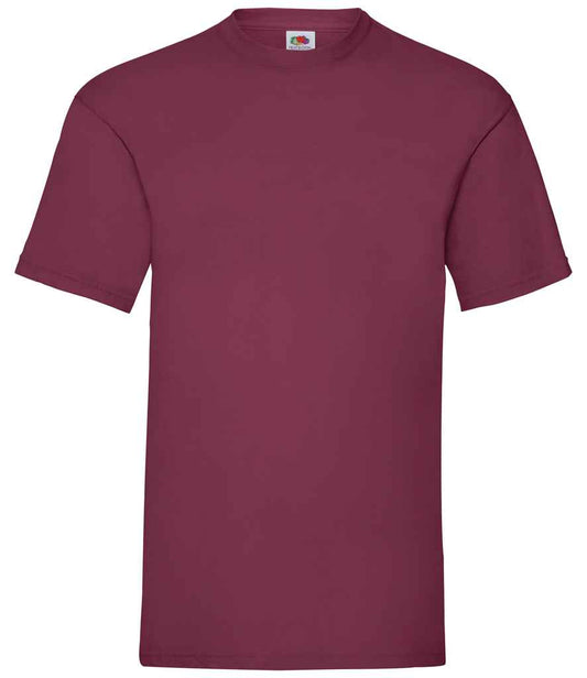 Fruit of the Loom SS6 Burgundy Front -  Ready to be Printed by Custard Workwear - Cheap Personalised and Customised Workwear in Nottinghamshire, Derbyshire and Leicestershire
