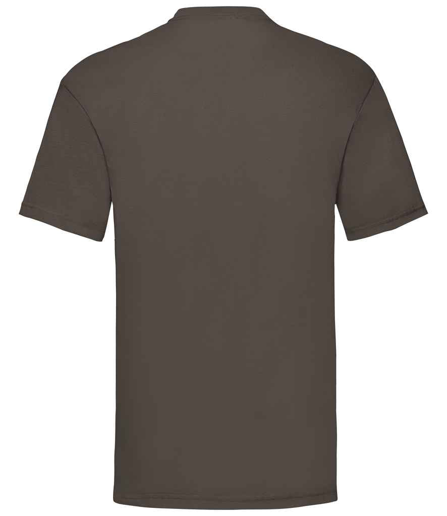 Fruit of the Loom SS6 Chocolate Back -  Ready to be Printed by Custard Workwear - Cheap Personalised and Customised Workwear in Nottinghamshire, Derbyshire and Leicestershire