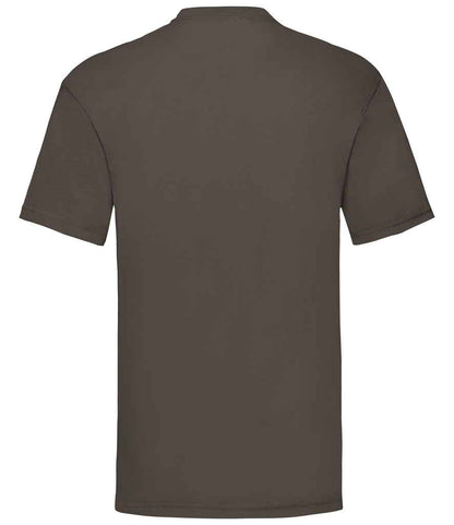 Fruit of the Loom SS6 Chocolate Back -  Ready to be Printed by Custard Workwear - Cheap Personalised and Customised Workwear in Nottinghamshire, Derbyshire and Leicestershire
