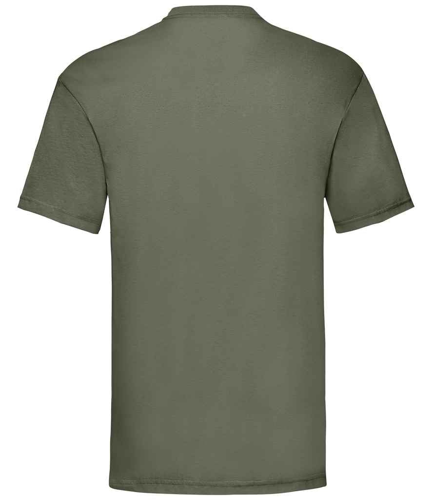 Fruit of the Loom SS6 Classic Olive Back -  Ready to be Printed by Custard Workwear - Cheap Personalised and Customised Workwear in Nottinghamshire, Derbyshire and Leicestershire