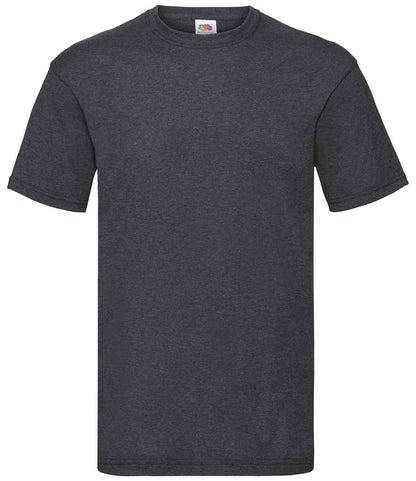 Fruit of the Loom SS6 Dark Heather Front -  Ready to be Printed by Custard Workwear - Cheap Personalised and Customised Workwear in Nottinghamshire, Derbyshire and Leicestershire