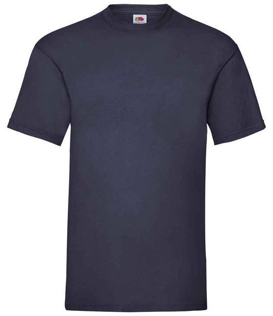 Fruit of the Loom SS6 Deep Navy Front -  Ready to be Printed by Custard Workwear - Cheap Personalised and Customised Workwear in Nottinghamshire, Derbyshire and Leicestershire