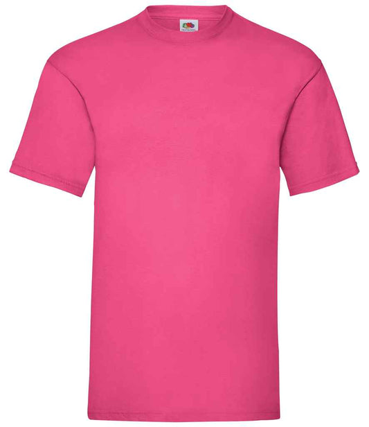 Fruit of the Loom SS6 Fuchsia Front -  Ready to be Printed by Custard Workwear - Cheap Personalised and Customised Workwear in Nottinghamshire, Derbyshire and Leicestershire